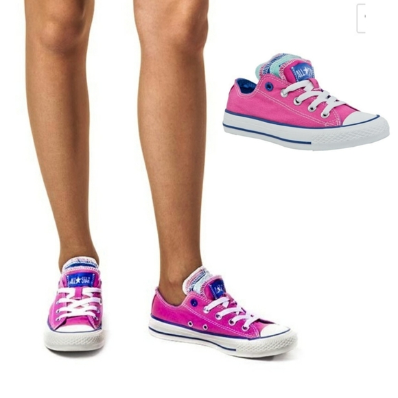 Converse Shoes - CONVERSE WM 9 CARMINE ROSE MULTI TONGUE SNEAKERS